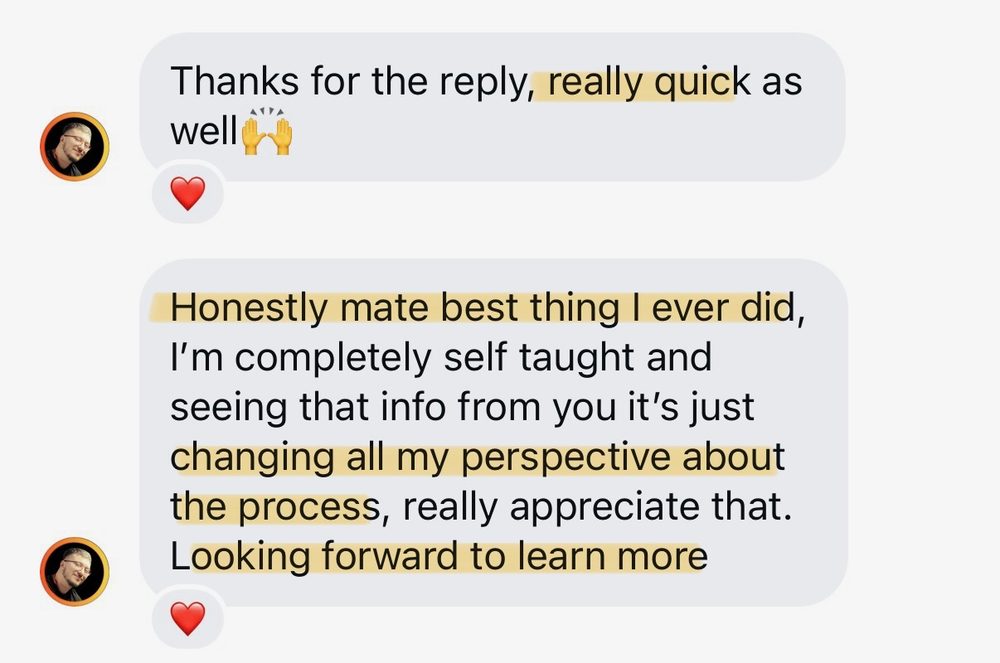 Review from ao.tattoos on changing his whole process
